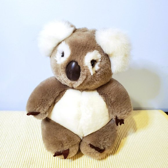Vintage 1987 24K Polar Puff Koala Bear Special Effects Head Turns Fat Tummy 8 in - Picture 4 of 9